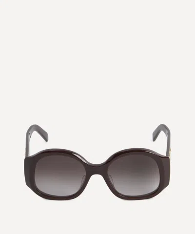 CELINE CELINE WOMEN'S TRIOMPHE OVERSIZED OVAL SUNGLASSES