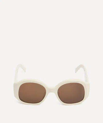 CELINE CELINE WOMEN'S TRIOMPHE OVERSIZED ROUND SUNGLASSES