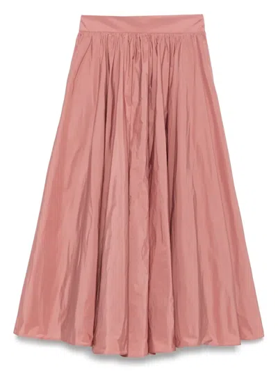 CENERE A-LINE MIDI SKIRT