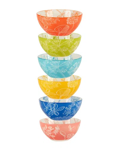 CERTIFIED INTERNATIONAL CERTIFIED INTERNATIONAL BOTANICAL SET OF 6 ALL PURPOSE BOWLS