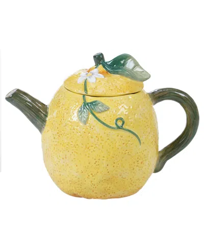 CERTIFIED INTERNATIONAL CITRON 3-D LEMON TEAPOT