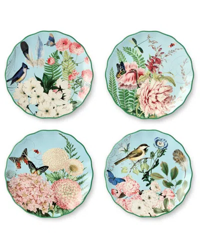 CERTIFIED INTERNATIONAL CERTIFIED INTERNATIONAL FLORA SET OF 4 SALAD PLATES