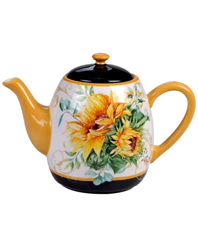 CERTIFIED INTERNATIONAL CERTIFIED INTERNATIONAL SUNFLOWER FIELDS TEAPOT