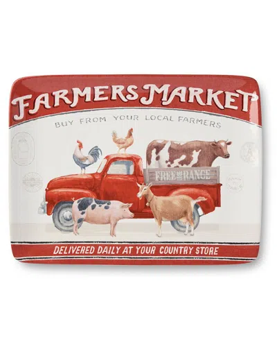 CERTIFIED INTERNATIONAL CERTIFIED INTERNATIONAL VINTAGE FARM RECTANGULAR PLATTER