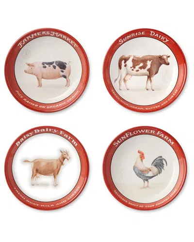 CERTIFIED INTERNATIONAL CERTIFIED INTERNATIONAL VINTAGE FARM SET OF 4 SOUP BOWLS