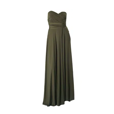 CEYLAN BCN WOMEN'S GREEN SEXY DRESS KHAKI