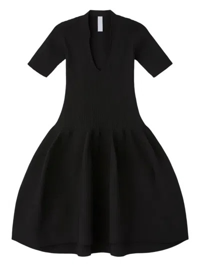 CFCL STAND-UP COLLAR DRESS