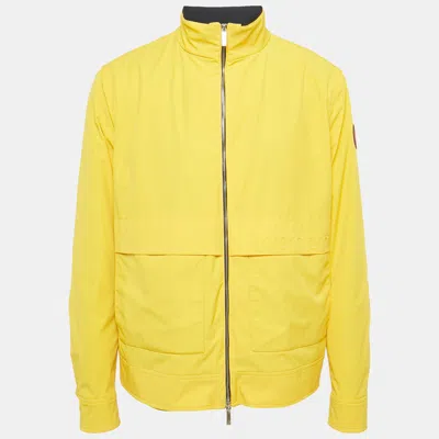 CH CAROLINA HERRERA YELLOW SYNTHETIC OVERSIZED JACKET XL