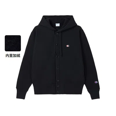 CHAMPION Champion 【品牌直营】秋冬男士小Clogo开衫连帽卫衣休闲外套抓绒保暖