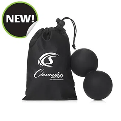 CHAMPION SPORTS PEANUT MASSAGE BALLS, BLACK