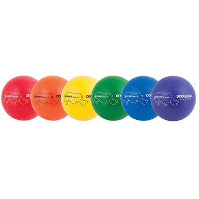 CHAMPION SPORTS RHINO SKIN DODGE BALL 8IN SET OF 6