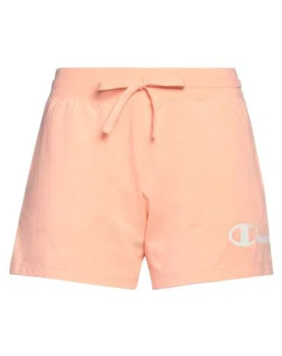 CHAMPION CHAMPION WOMAN SHORTS & BERMUDA SHORTS SALMON PINK SIZE L COTTON, ELASTANE