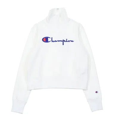 CHAMPION WOMEN'S TURTLE NECK CROPPED SWEATSHIRT L/S SWEATSHIRT