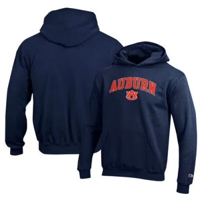 CHAMPION YOUTH CHAMPION NAVY AUBURN TIGERS CAMPUS PULLOVER HOODIE