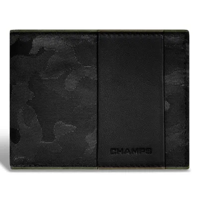 CHAMPS CAMO / LEATHER TOP WING WALLET