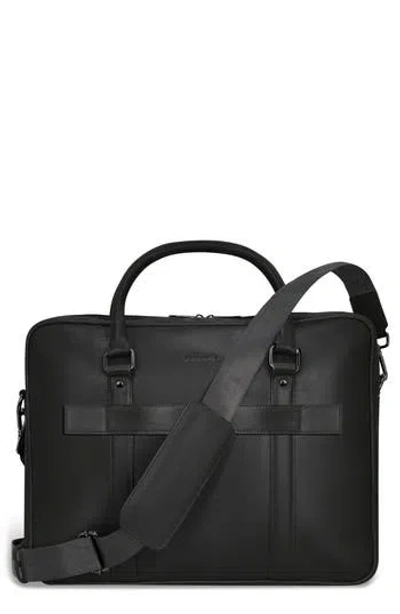 CHAMPS CHAMPS ONYX LEATHER BRIEFCASE