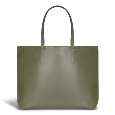 CHAMPS ONYX / LEATHER OPEN TOTE