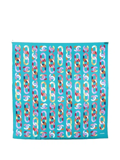 CHANEL 1980 COCO MARK SCARF