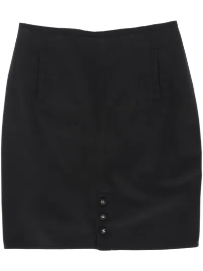 CHANEL 1980S COTTON SKIRT
