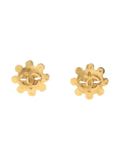 CHANEL 1986-1988 CC LOGO EARRINGS
