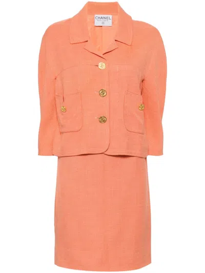 CHANEL 1990-2000S WOOL SKIRT SUIT