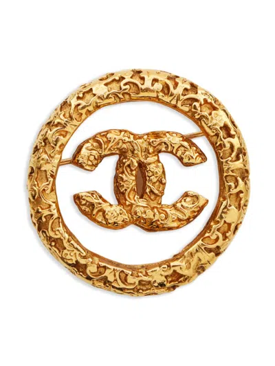 CHANEL 1995S MAGMA CC MARK BROOCH