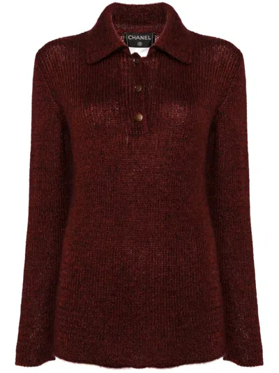 CHANEL 1998 CC-BUTTON KNITTED JUMPER
