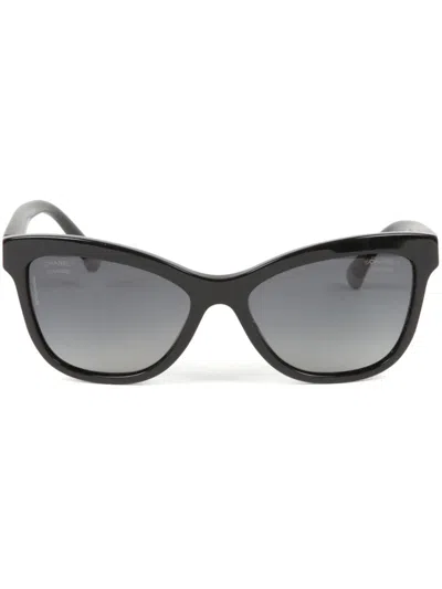 CHANEL 2000S CC DIAMOND-QUILTED SUNGLASSES