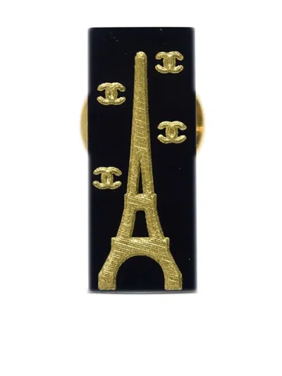 CHANEL 2005 CC EIFFEL TOWER BROOCH