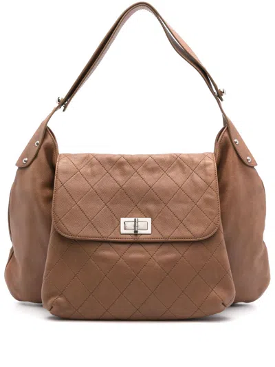 CHANEL 2008-2009 LEATHER TOTE BAG