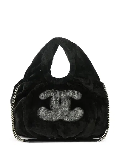 CHANEL 2010 CC LOGO TWO-WAY HANDBAG