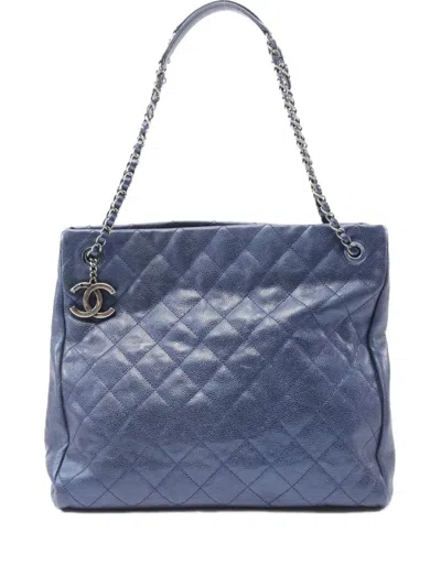 CHANEL 2012-2013 MATELASSÉ CAVIAR-LEATHER SHOULDER BAG