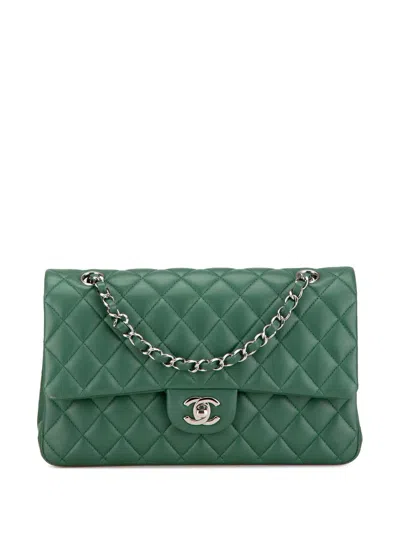 CHANEL 2019 MEDIUM CLASSIC LAMBSKIN DOUBLE FLAP SHOULDER BAG