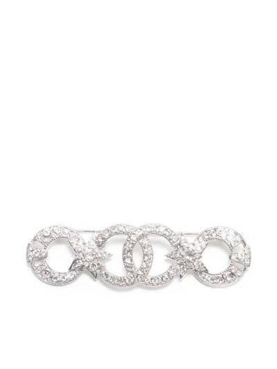 CHANEL 2020 CC RHINESTONE BROOCH