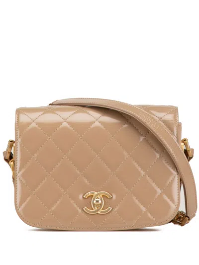 CHANEL 2021-2024 MINI SHINY CALFSKIN MY SWEET CC FLAP CROSSBODY BAG