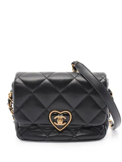 CHANEL 2021 MATELASSÉ HEART LOCK SHOULDER BAG