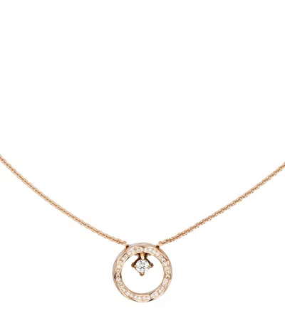 CHANEL BEIGE GOLD AND DIAMOND COCO CRUSH NECKLACE