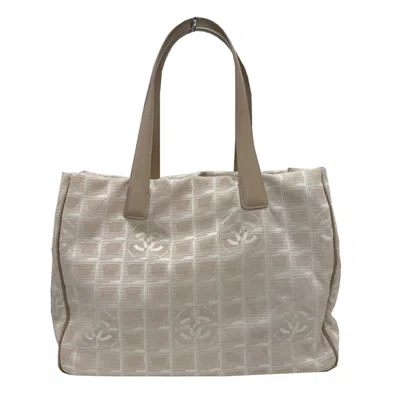 CHANEL CHANEL BEIGE NEW TRAVEL LINE TOTE BAG (PRE-OWNED)