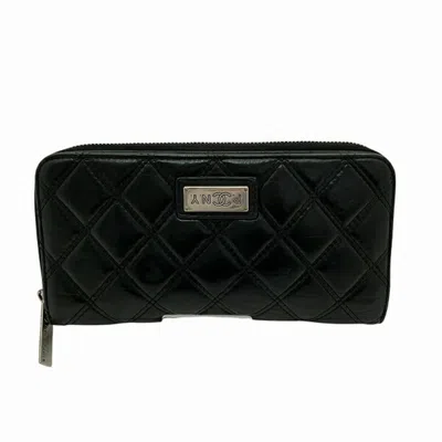CHANEL CHANEL BLACK COIN PURSE/COIN CASE (PRE-OWNED)
