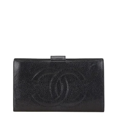 CHANEL CAVIAR LEATHER COIN PURSE/COIN CASE (PRE-OWNED)