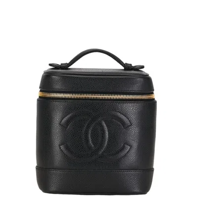 CHANEL CAVIAR LEATHER HANDBAG VANITY BAG (PRE-OWNED)