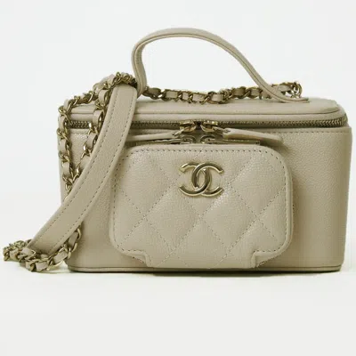 CHANEL CAVIAR LEATHER SHOULDER BAG VANITY BAG (PRE-OWNED)