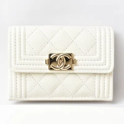 CHANEL CAVIAR LEATHER WALLET (BI-FOLD) (PRE-OWNED)