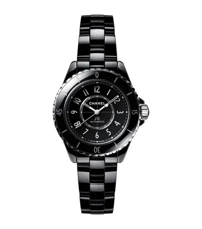 CHANEL CHANEL CERAMIC AND STEEL J12 CALIBRE 12.2 WATCH
