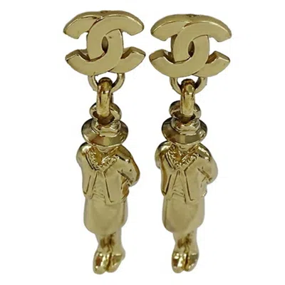 CHANEL COCO YELLOW CLIP EARRINGS (PRE-OWNED)