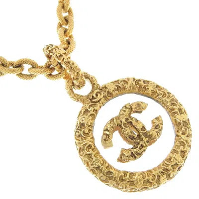 CHANEL GLASS PLATING NECKLACE (PRE-OWNED)