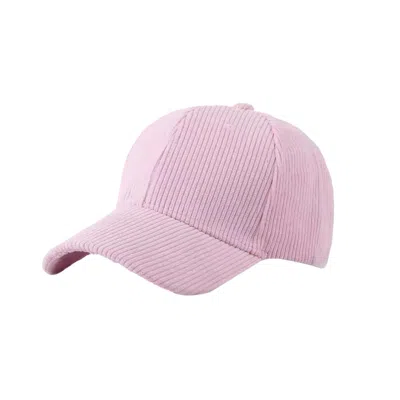 CHANEL JOAN ELKAYAM WOMEN'S PINK CORDUROY CAP