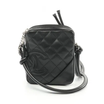 CHANEL LEATHER POCHETTE SHOULDER BAG (PRE-OWNED)