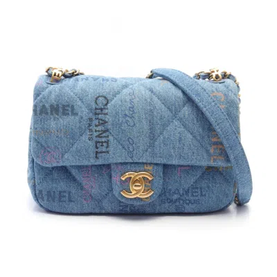 CHANEL MATELASSE BLUE BLUE SHOULDER BAG (PRE-OWNED)