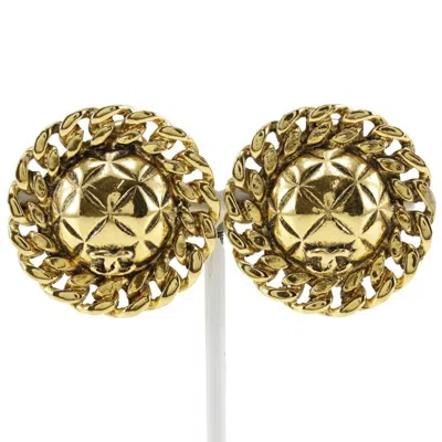 CHANEL MATELASSE CLIP EARRINGS (PRE-OWNED)